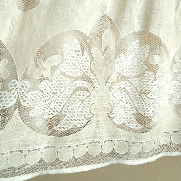 🔥O.N. Boxy Fit Brocade Lace Midi Dress - Ivory🔥 - Picture 7 of 7